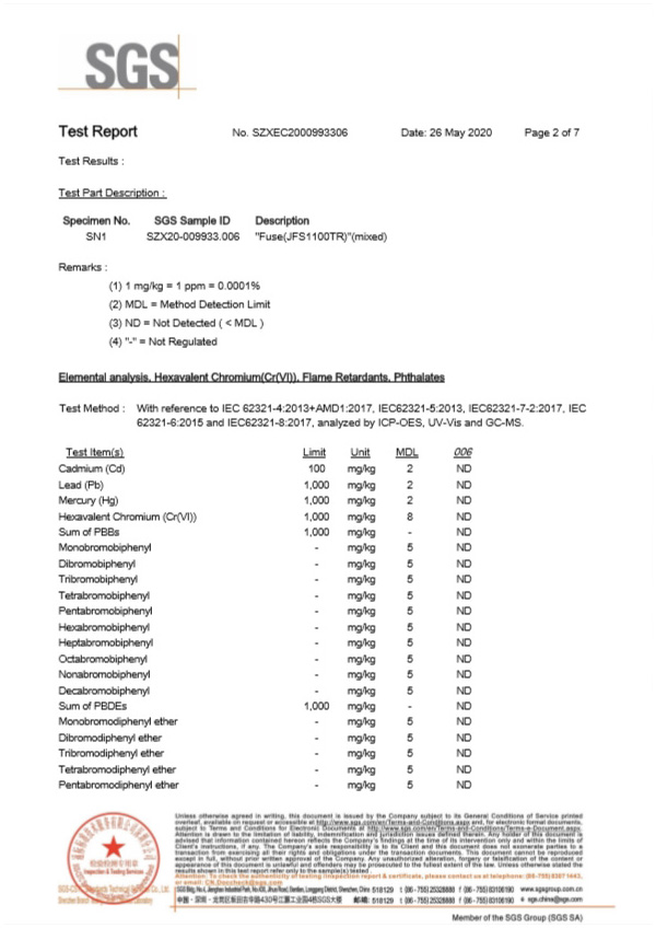 微型保險(xiǎn)絲SGS